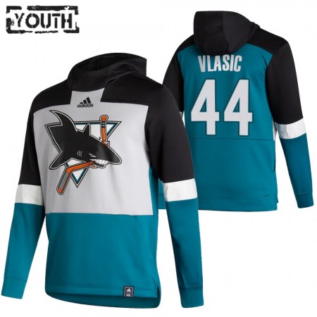 Kinder Eishockey San Jose Sharks Marc-edouard Vlasic 44 2020-21 Reverse Retro Pullover Hooded Sweatshirt